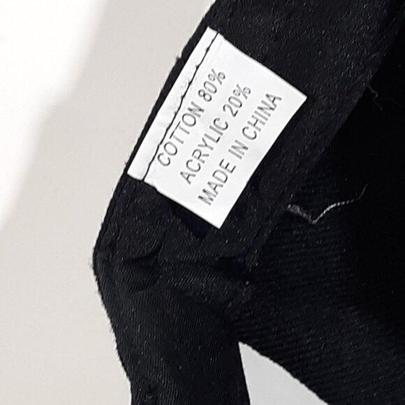 Florida Chopper Motorcycle Cap Hat Black Embroidered Hook & Loop - Picture 6 of 6